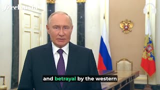 President Putin’s Speech on the Integration of Four New Regions  EnglishRussian Interpretation [upl. by Euqram102]