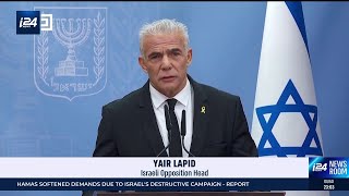 Lapid promises Netanyahu safety net for hostage deal [upl. by Bodrogi]