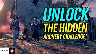 How to UNLOCK the secret archery challenge in Raiders Memorial  Iki Island DLC Ghost of Tsushima [upl. by Auqeenwahs]