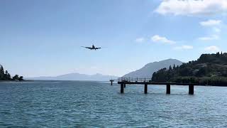 Ryanair landing at Corfu airport [upl. by Aphra]