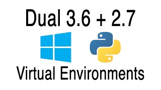 Creating Python 36 and 27 virtual environment on Windows [upl. by Monson]