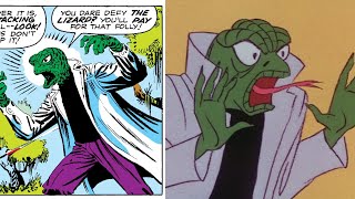 The Lizard and THE LIZARDMAN  Comparing the 1967 SpiderMan Cartoon with The Original Comic [upl. by Nanahs]