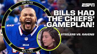 SUNDAY REACTIONS 🔥 Bills KNEW Chiefs plan  RC  Steelers defense BREAKDOWN  NFL Live [upl. by Sirret]