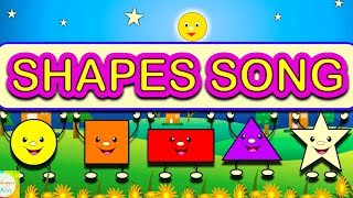 Shapes Song  Learn Shapes  Learning Videos For Children [upl. by Eittod]