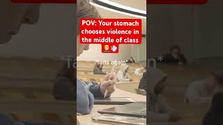 POV Your stomach chooses violence in the middle of class 🤦‍♂️💨 classroomchronicles viralvideo [upl. by Kcirted]