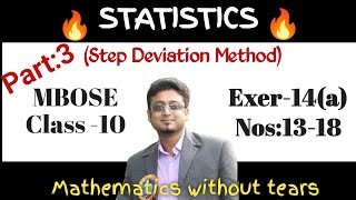 STATISTICSChap14Step Deviation Method no13 onwards [upl. by Allehc]