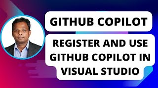 Github Copilot  How to Register and use Github copilot in Visual studio githubcopilot github [upl. by Ayres]