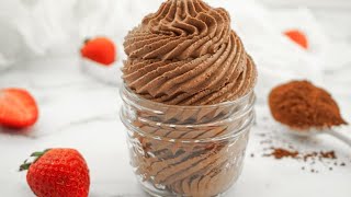 How to Make Stabilized Chocolate Whipped Cream [upl. by Panaggio]