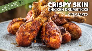 Extra Crispy Baked Chicken Drumsticks [upl. by Airbmac]