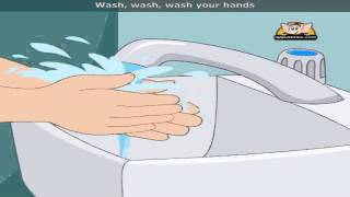 Wash Your Hands  Nursery Rhyme with Lyrics [upl. by Oab]