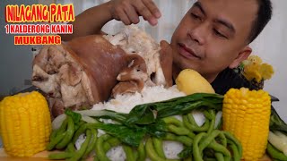 NILAGANG PATA  1 KALDERONG KANIN  MUKBANG  Jigs TVE [upl. by Nahguav639]