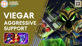 Viegar Aggressive Support  Wild Rift Viegar Gameplay  Viegar Build and Runes  Emerald Rank [upl. by Oidale]