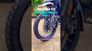 Royal Enfield Himalayan 450 Tubeless Spoke Wheels Launched  Bikewale shorts himalayan450 [upl. by Hallagan941]