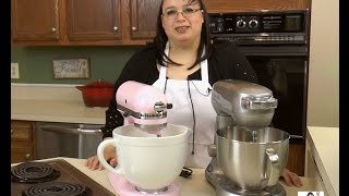 Amys Stand Mixer Challenge Part II KitchenAid Artisan 5 Quart vs Breville Scraper Mixer Pro [upl. by Llerrat]