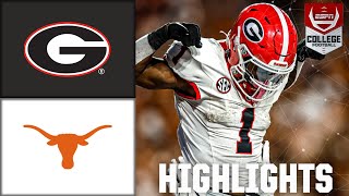 Georgia Bulldogs vs Texas Longhorns  Full Game Highlights  ESPN College Football [upl. by Jarv]