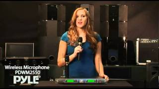 Pyle PDWM2550 19 Rack Mount Dual VHF Wireless Rechargeable Handheld Microphone System [upl. by Ayle214]