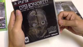 Unboxing Dishonored Game of the Year GOTY Edition PS3 [upl. by Asatan]