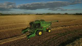 John Deere 8820 Titan 2 in Oats [upl. by Arrakat696]