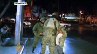 Mexican marine familys killing tied to death of cartel leader  23 Dec 09 [upl. by Aihtyc591]