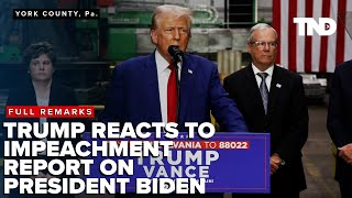 Trumps full remarks on House Republicans releasing impeachment report on President Joe Biden [upl. by Faber42]