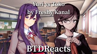 Battle of The Crazy Bches Yuri vs Toko Fukawa  Freshy Kanal  Rap Battle  Reaction [upl. by Gilmore]