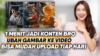 1 MENIT JADI Ubah Gambar Jadi Video Keren Untuk Konten YouTube Short  Cara Mudah Bikin Konten [upl. by Ahsropal120]