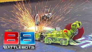 Skorpios vs Death Roll vs Bucktooth Burl  Season 2 Exhibition Rumble  Battle Bots [upl. by Merce725]