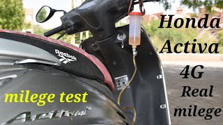 Honda Activa 4G mileage test 2018 [upl. by Marko]