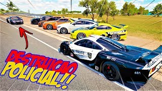 OS CARAS DEU FUGA FACIL  DESTRUIÇÃO POLICIAL  FORZA HORIZON 3 2021 [upl. by Hallvard]