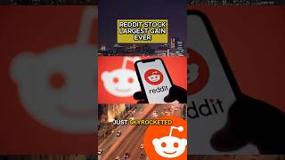 Reddit stock has largest gain ever 🚀📈 stocks trading stockmarket reddit [upl. by Devan]