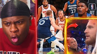 DONTE ON DEMON TIME 👿Minnesota Timberwolves vs New York Knicks REACTION JALEN BRUNSON GET YA POPS [upl. by Musser]