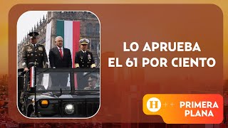 AMLO se despide del cargo con gran aprobación 61 de los mexicanos lo apoyan  Primera Plana [upl. by Skoorb]