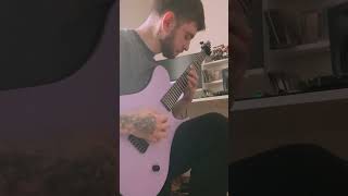 monuments  cardinal red intro riff djent guitar guitarcover metal metalcore monuments [upl. by Hewart]