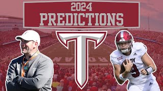 2024 Troy Football Predictions [upl. by Latsyk]