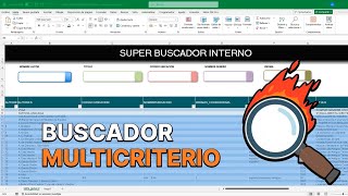 Como Hacer un BUSCADOR SÚPER RÁPIDO en Excel 🔎 Cuadro de Texto Multicriterio [upl. by Eicak]