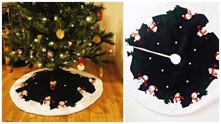 Tree Skirt  DIY  How to sew a Tree Skirt  Sewing Tutorial  Frocks amp Frolics [upl. by Ariaic]