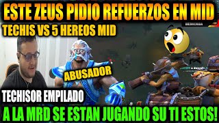 TECHISOR BOTA SU HIGADO EN MEDALLA DIVINE LE MONTARON CASERIA EN MEDIO 1 VS 5 XD 🎥 Dota 2 [upl. by Vernon]