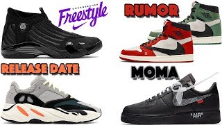 AIR JORDAN 14 DOERNBECHER TRAVIS SCOTT JORDAN 1 2020 RUMOR OFFWHITE NIKE AF1 MOMA AND MORE [upl. by Ollecram]