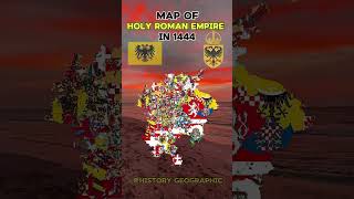 Map of Holy Roman Empire in 1444 romanempire germany deutschland geography europe world [upl. by Orlov10]