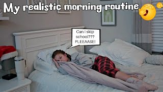 my realistic morning routine Officially Leah🥱 [upl. by Suoiradal443]