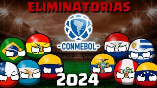 RESUMEN Eliminatorias CONMEBOL 2024  MUNDIAL 2026 countryballs [upl. by Candis]