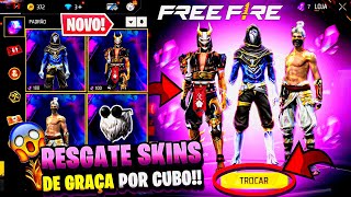 URGENTE PEGUE SKINS DAS INCUBADORAS DE GRAÇA EMOTE PARA TODOS BARBINHA CHEGANDO  FREE FIRE [upl. by Vesta]