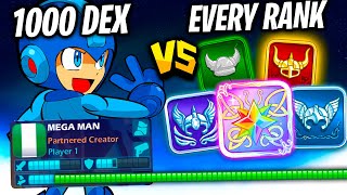 1000 Dex Megaman vs Every Rank in Brawlhalla [upl. by Han939]