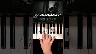 33 Never be Alone FNAF Shadrow Piano Tutorial shorts [upl. by Enined]