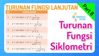 Turunan Fungsi Lanjutan Matematika Kelas 12 • Part 8 Turunan Fungsi Siklometri Invers Trigonometri [upl. by Telford]