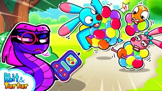 Oh No My Friend Is Trapped😨 Escape From Dress Up Machine  Funny Cartoons  Rbit Channel [upl. by Ahker]