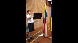 Blackfriars Priory School student plays the Last Post [upl. by Bull]