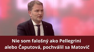 Téma dňa Nie som falošný ako Pellegrini alebo Čaputová pochválil sa Matovič [upl. by Waverly]