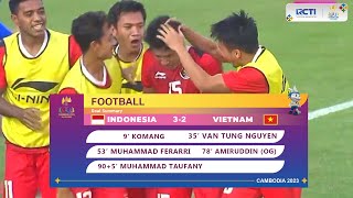 HIGHLIGHT INDONESIA 3 VS 2 VIETNAM SEMIFINAL 32nd SEAGAMES CAMBODIA 2023 seagames2023 seagames [upl. by Wernher]