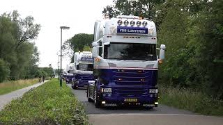 Intocht Truckshow Veenendaal 2024  Aankomst van de vrachtwagens  De film [upl. by Scales]